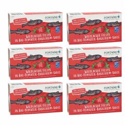 Wildlachs-Filets 24x200g in Bio-Tomate-Basilikum-Creme