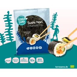 Bio Sushi Nori Blätter 12 x 25g (120 Blatt)